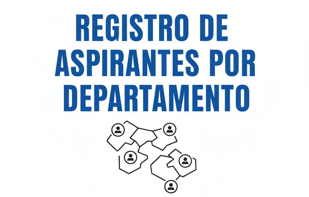 Lee más sobre el artículo REGISTRO DE ASPIRANTES POR DEPARTAMENTO FECHA 17-10-25